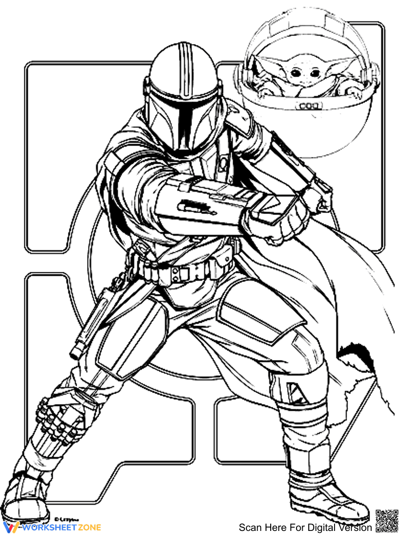 Mandalorian and Baby Yoda 3 Worksheet - Page 1