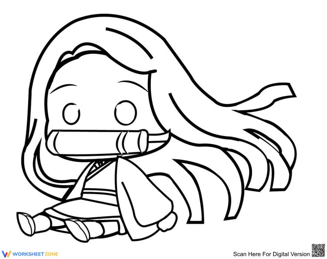 Funny Nezuko Character Worksheet - Page 1