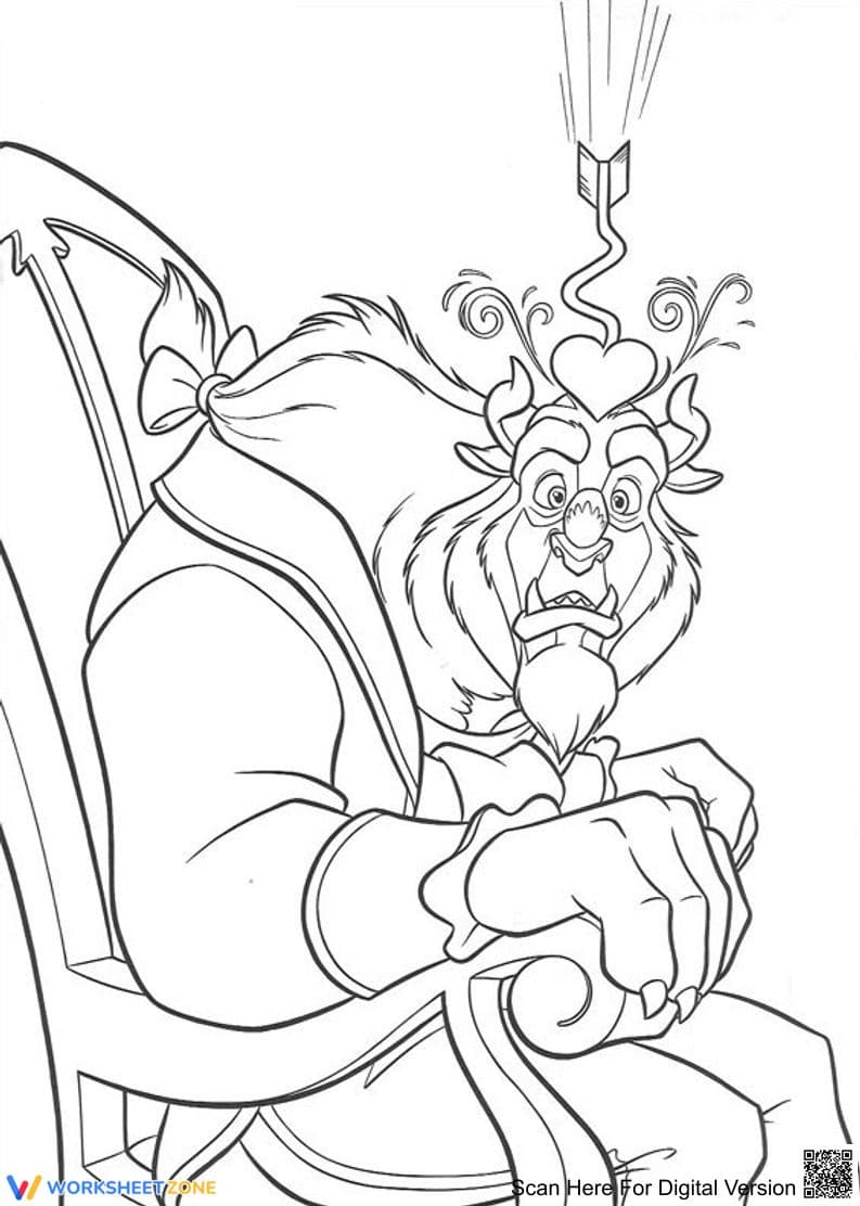 Monster Bewildered Coloring Page | Essential Grade 1-5 - Page 1