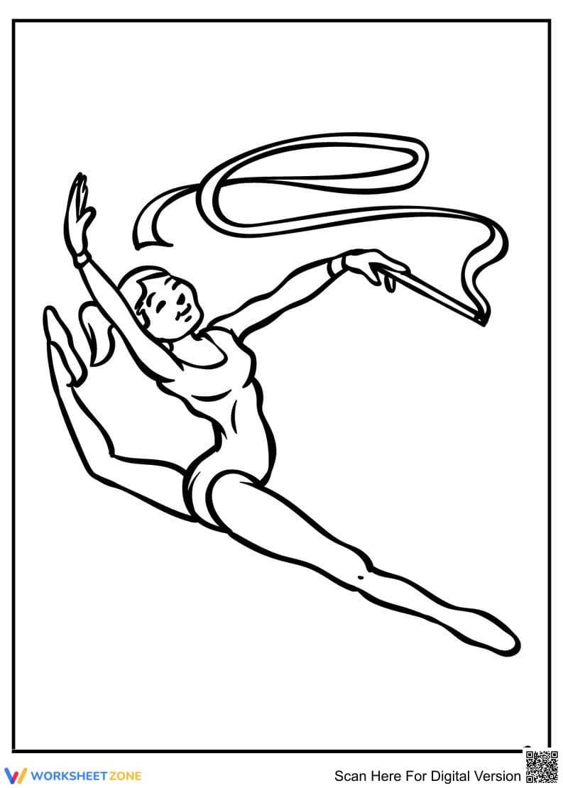 Gymnastic with Rope Worksheet - Page 1