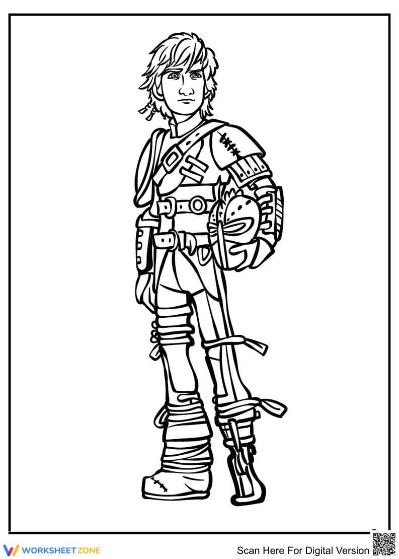 Hiccup Coloring Page | Essential Grade K-5 Printable - Page 1