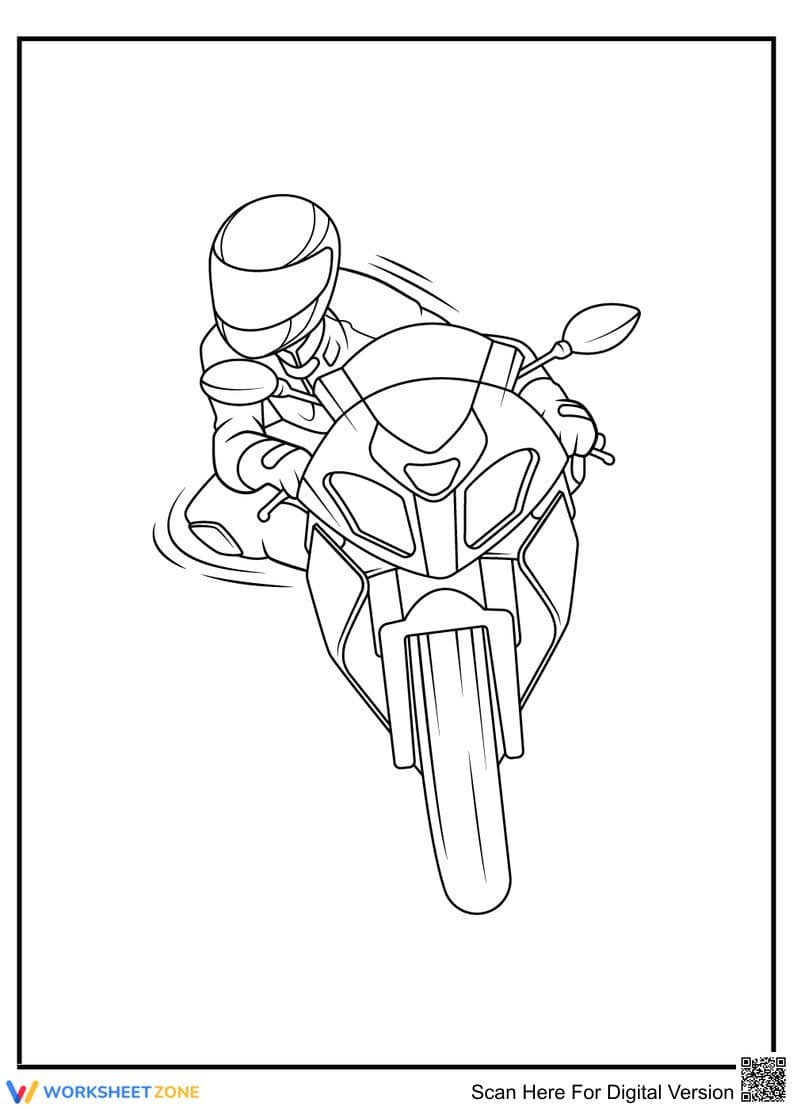Beautiful Motorcycle Discoveries Worksheet - Page 1