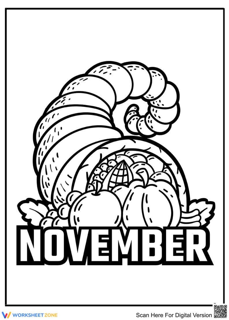 Thanksgiving Time Activity Worksheet - Page 1