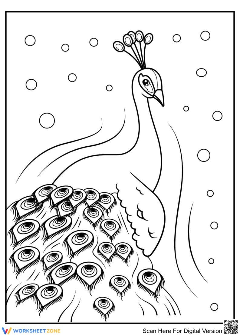 Delighted Peacock: An Engaging Art Project - Page 1