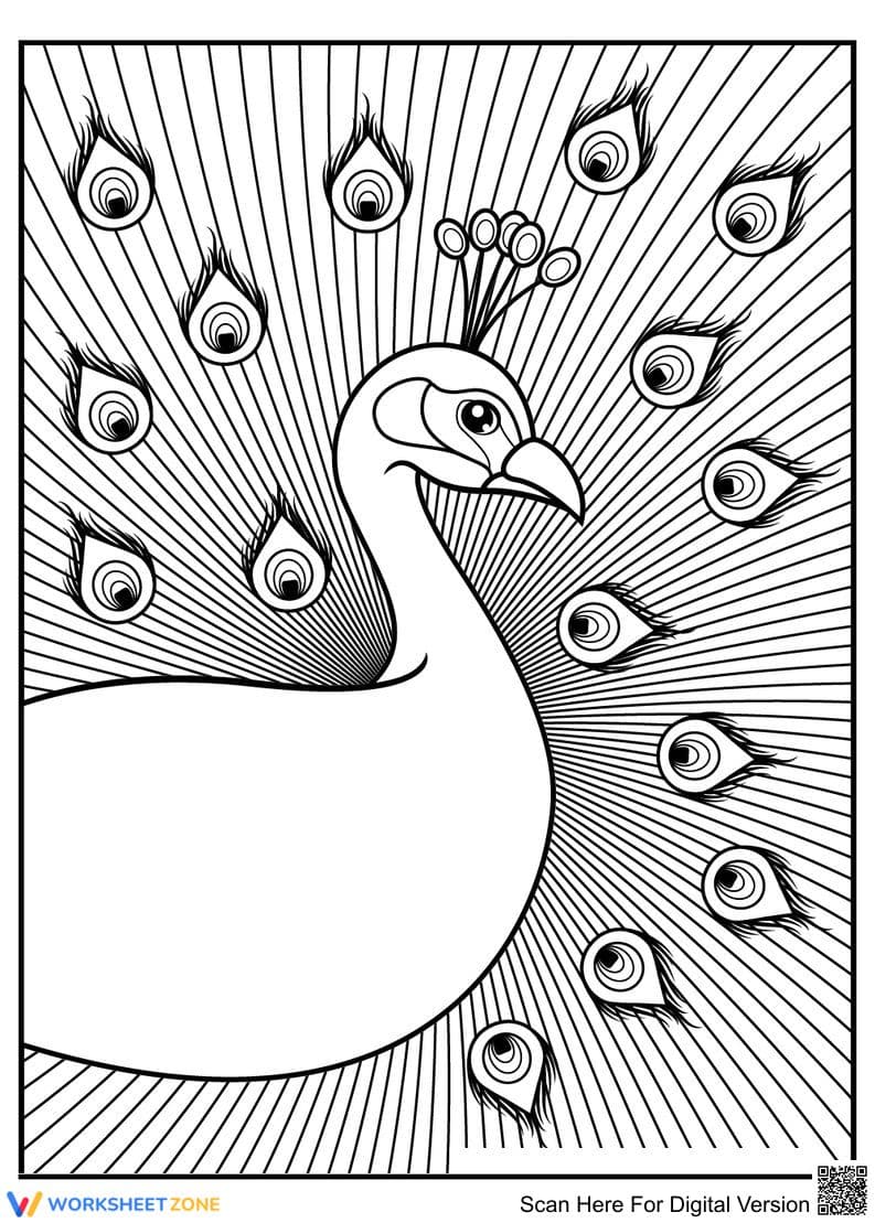 Enchanting Peacock Art: A Creative Learning Tool - Page 1