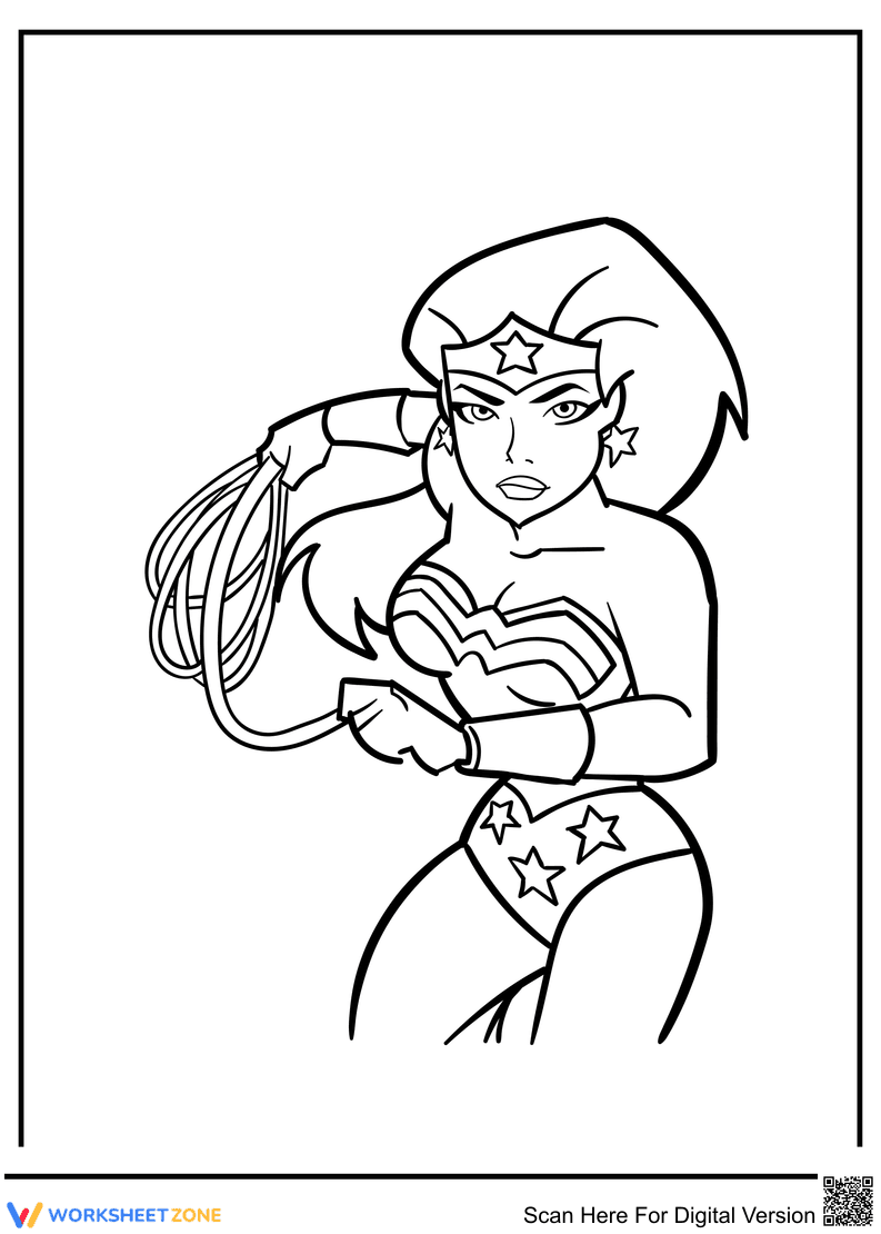 Ready to Fight Wonder Woman: Art Activity - Page 1