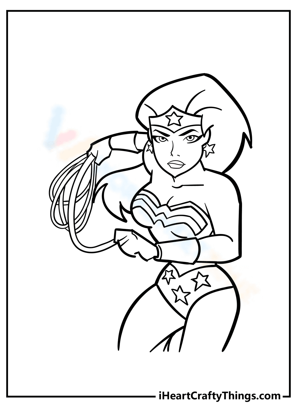 Ready to Fight Wonder Woman: Art Activity - Page 1