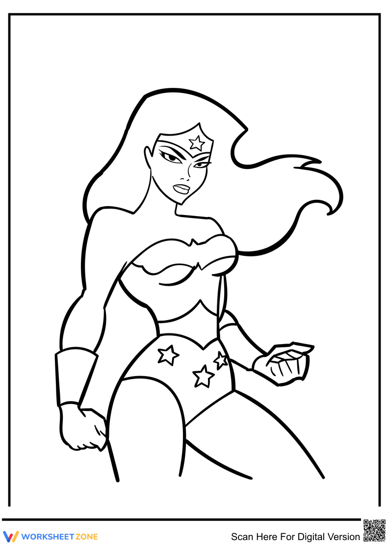 Serious Wonder Woman Art: A Hero's Focus - Page 1