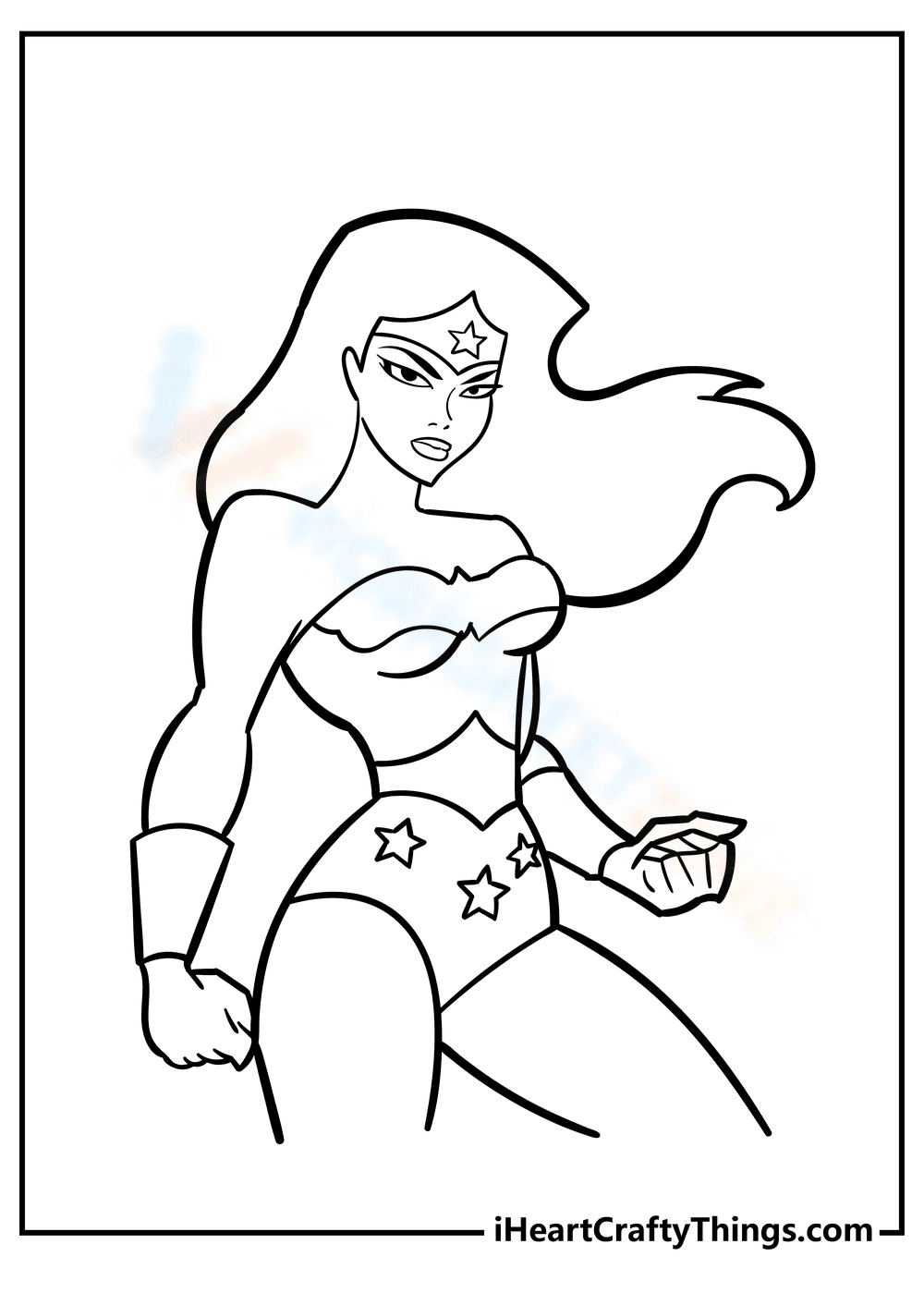 Serious Wonder Woman Art: A Hero's Focus - Page 1