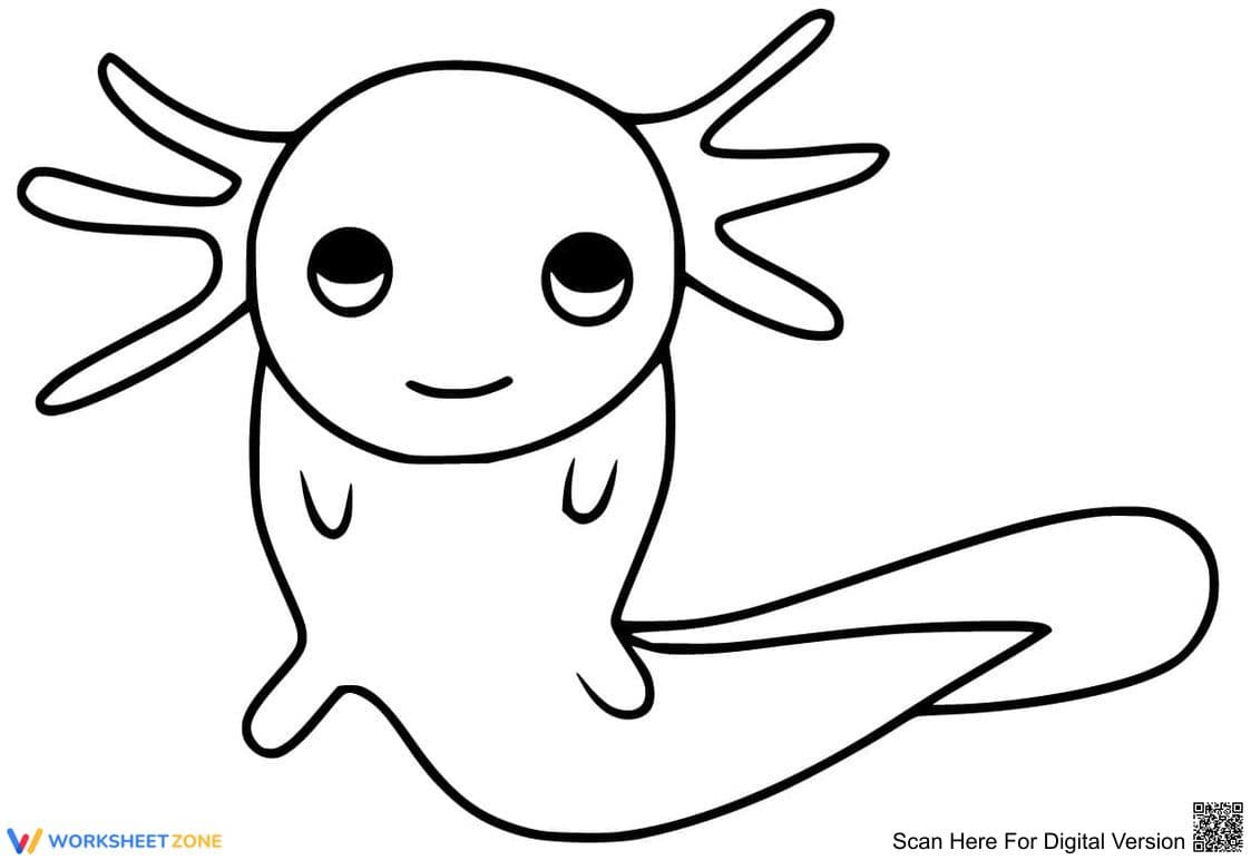Cute Axolotl Art: A Fun Educational Resource - Page 1