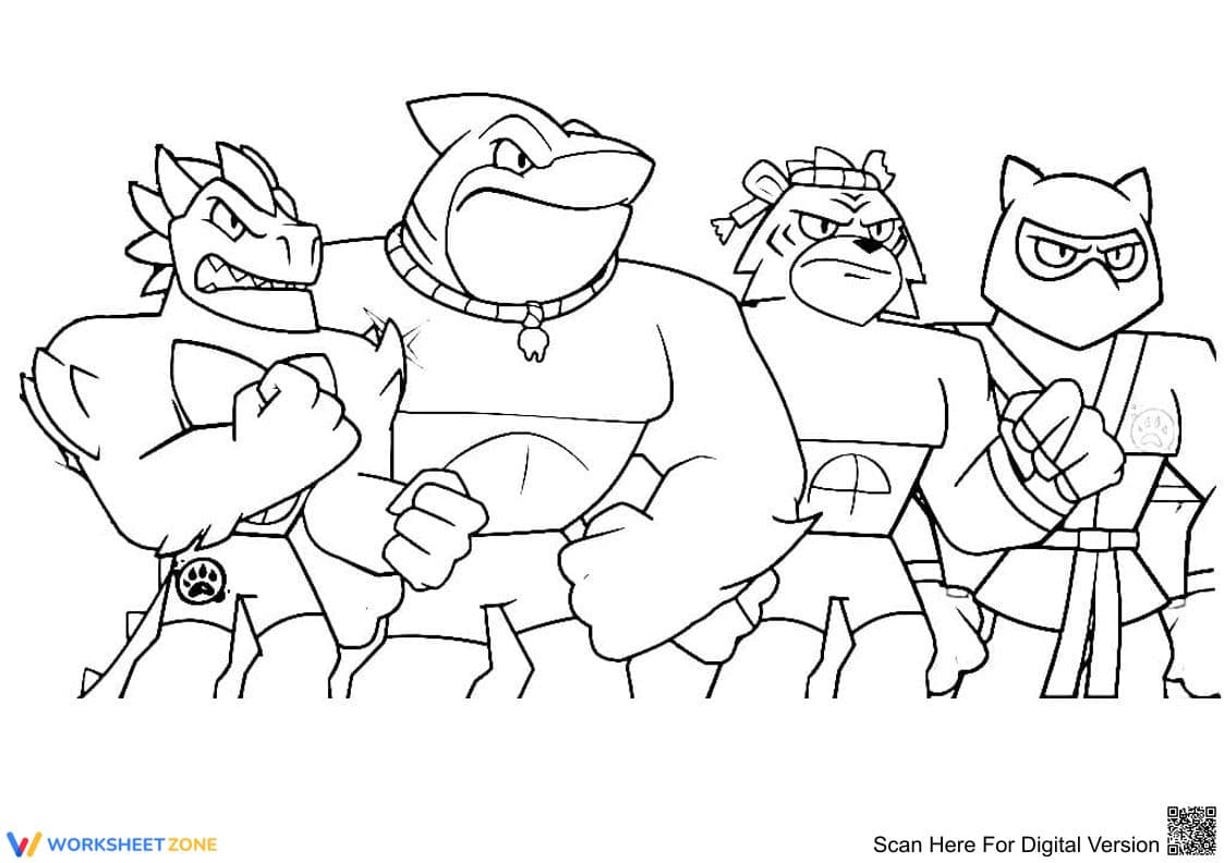 Goo Jit Zu Heroes: Activity Sheet - Page 1