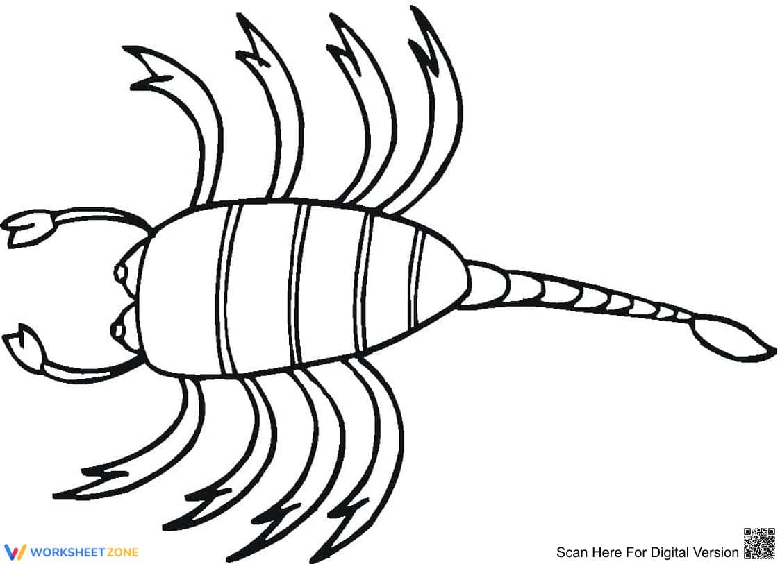 Small Scorpion Themed Worksheet - Page 1
