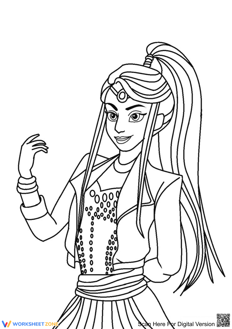 Wicked World Disney Descendants Worksheet - Page 1
