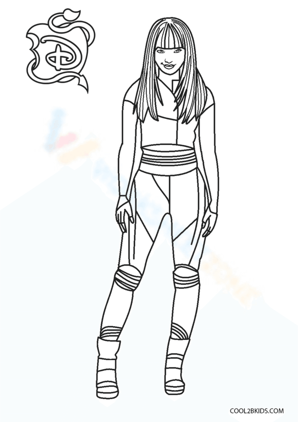 Beautiful Mal: Descendants Worksheet - Page 1