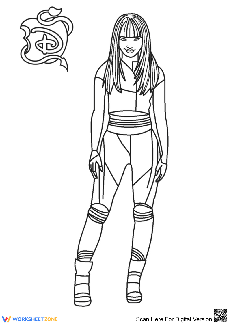 Beautiful Mal: Descendants Worksheet - Page 1