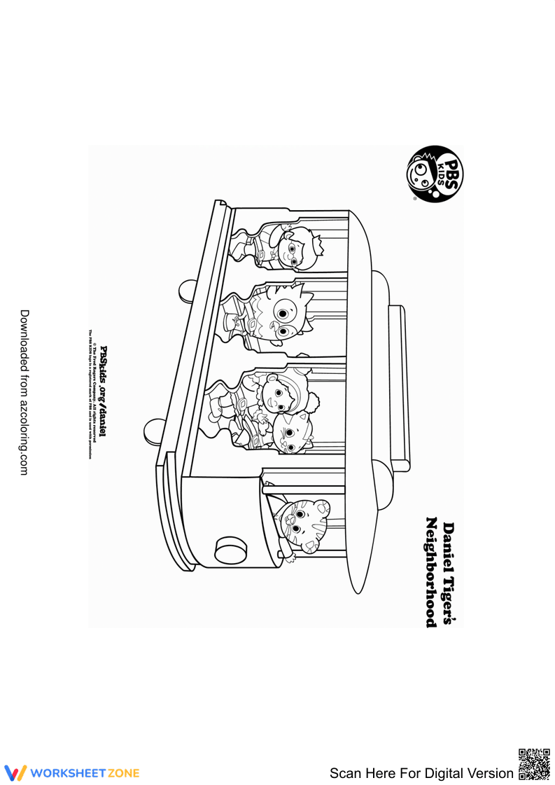 Daniel Tiger Coloring Page | Essential K-2 Printable - Page 1