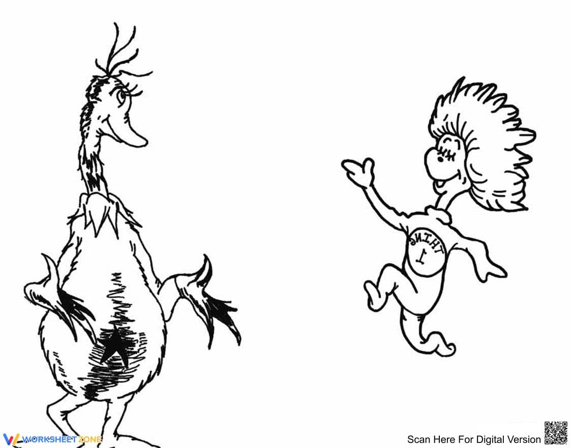 Put Me in the Zoo Coloring Page | Essential Dr. Seuss - Page 1