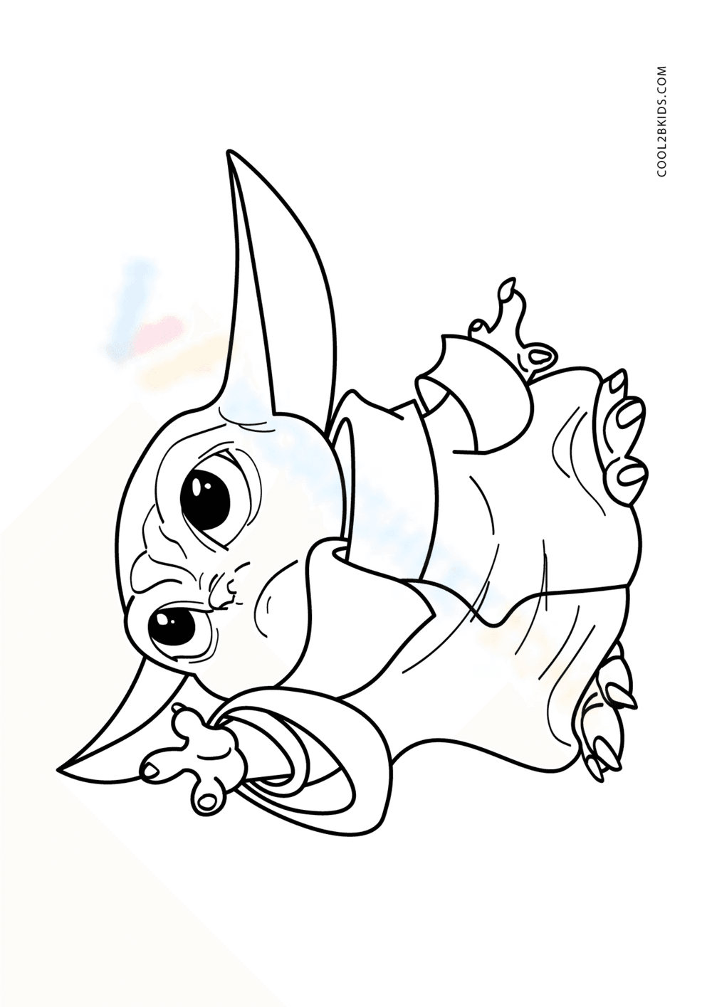 Adorable Baby Yoda Printable Worksheet - Page 1