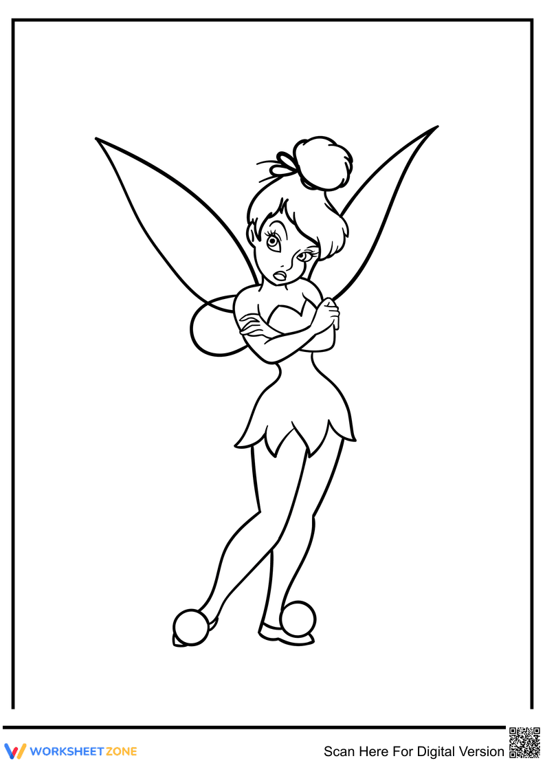 Tinkerbell Coloring Page | Essential K-5 Printable - Page 1