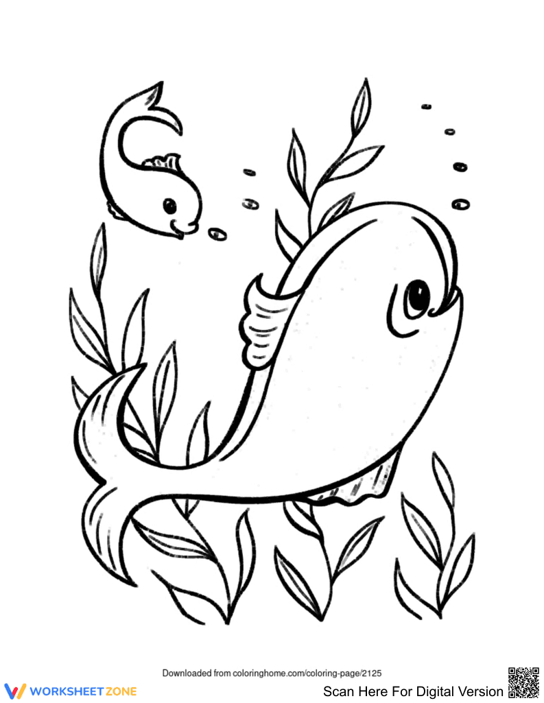 Fishes Under the Sea Worksheet - Page 1