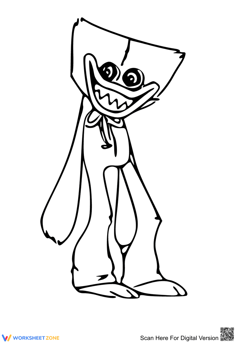 Smiley Huggy Wuggy Activity Sheet - Page 1