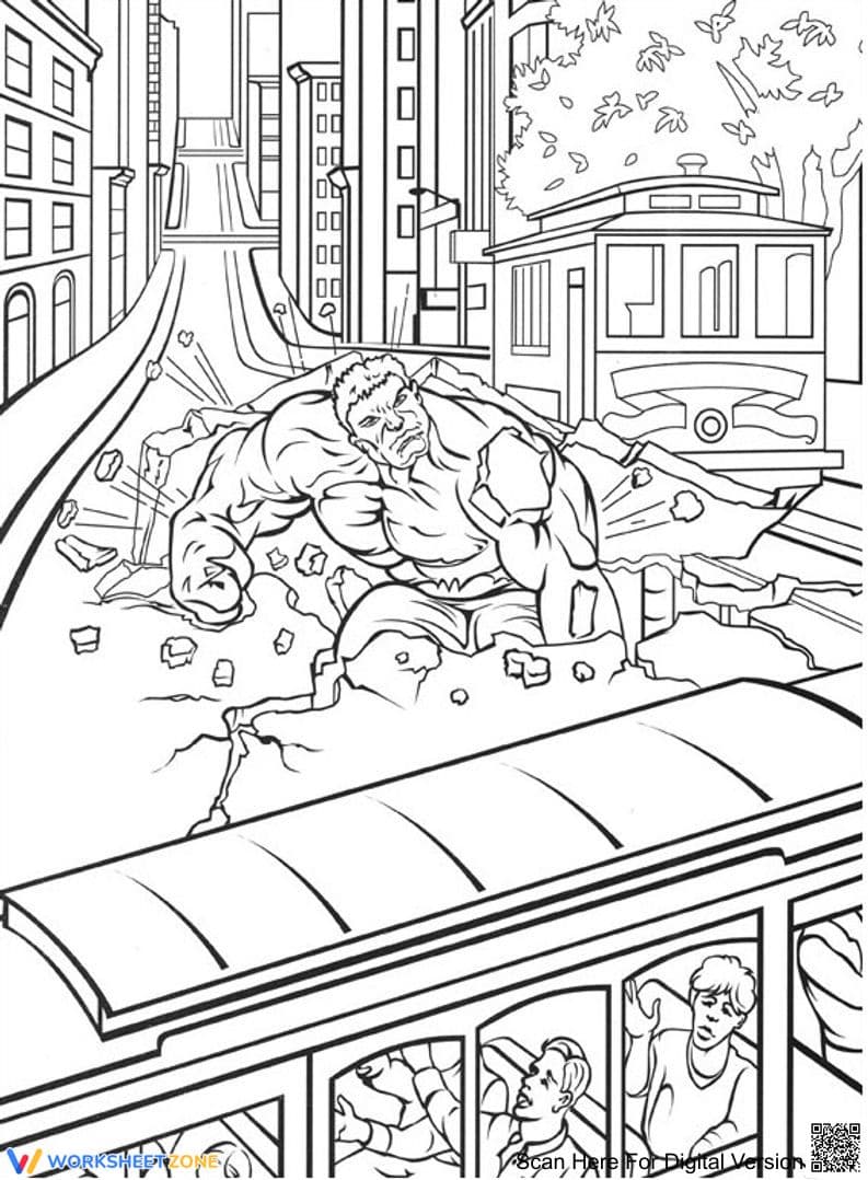 Hulk Breaking Road Action Page - Page 1