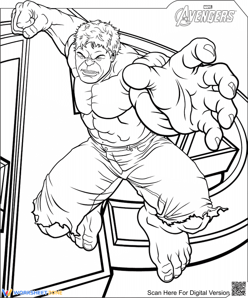 Marvel Avengers Hulk Art Page - Page 1