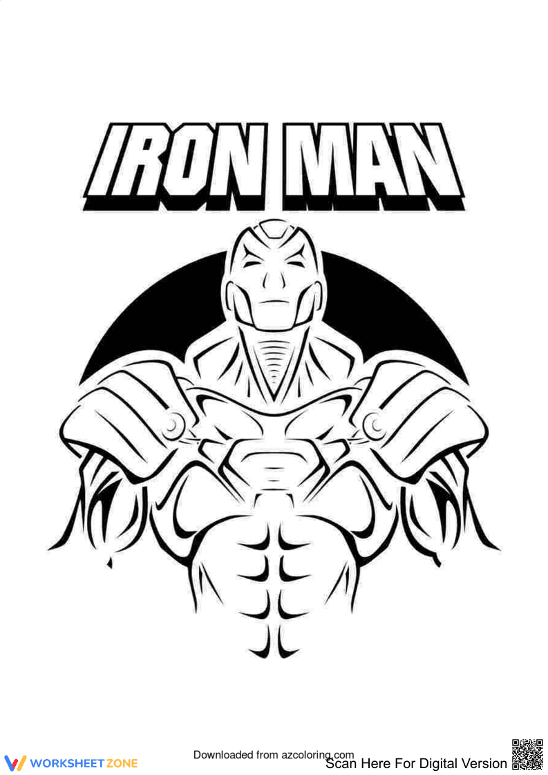 Iron Man Picture Coloring Fun - Page 1