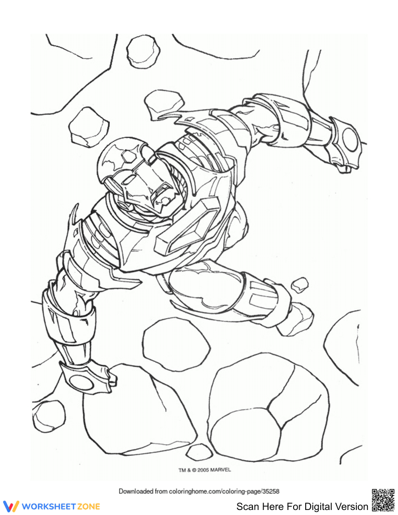 Battle Iron Man Coloring Challenge - Page 1