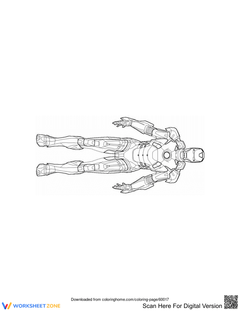Iron Man Coloring Page | Essential Grade K-5 Printable - Page 1