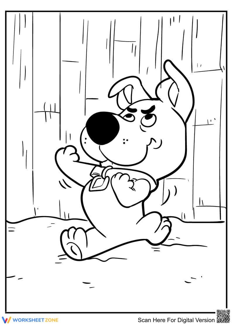 Baby Scooby Doo Coloring Page | Essential Grade K-5 - Page 1