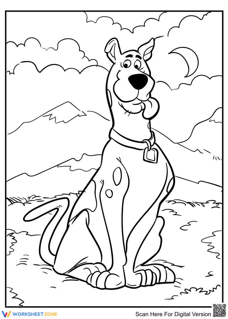 Scooby Doo Coloring Page | Essential Grade K-5 Printable - Page 1