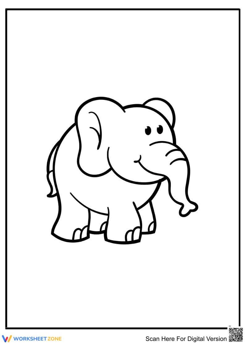 Small Elephant Creative Art Fun - Page 1