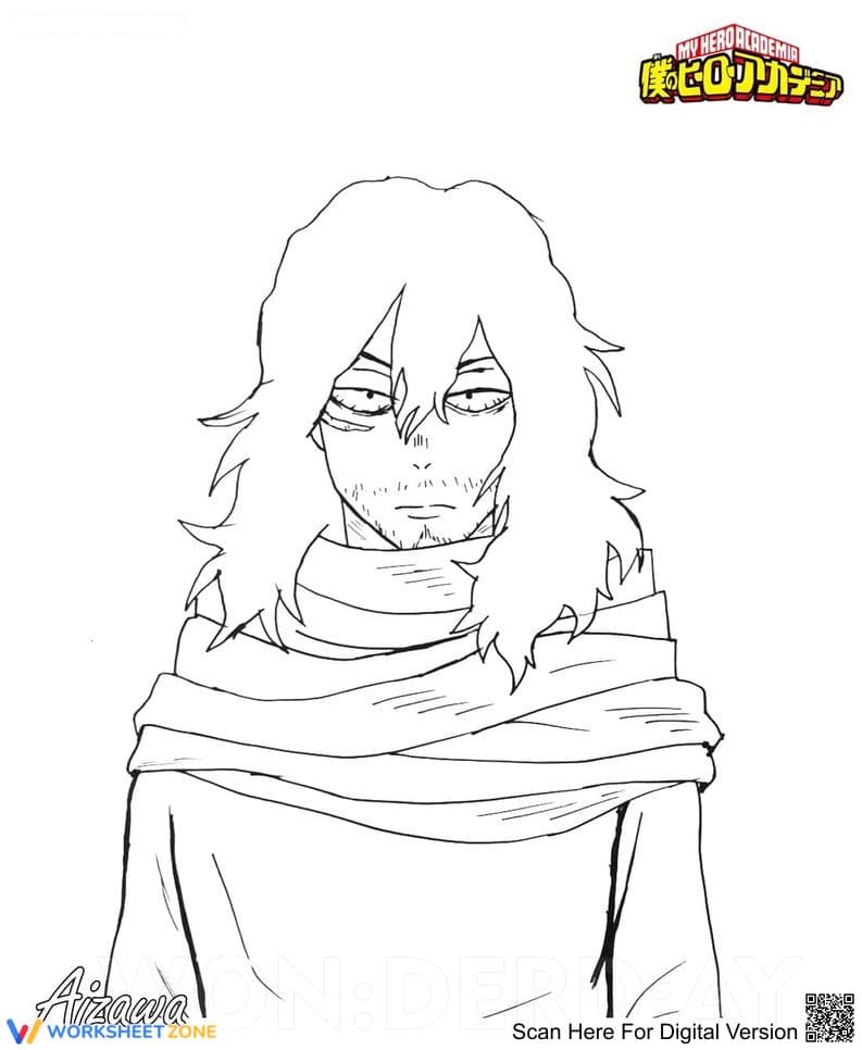 Aizawa Character Worksheet - Page 1