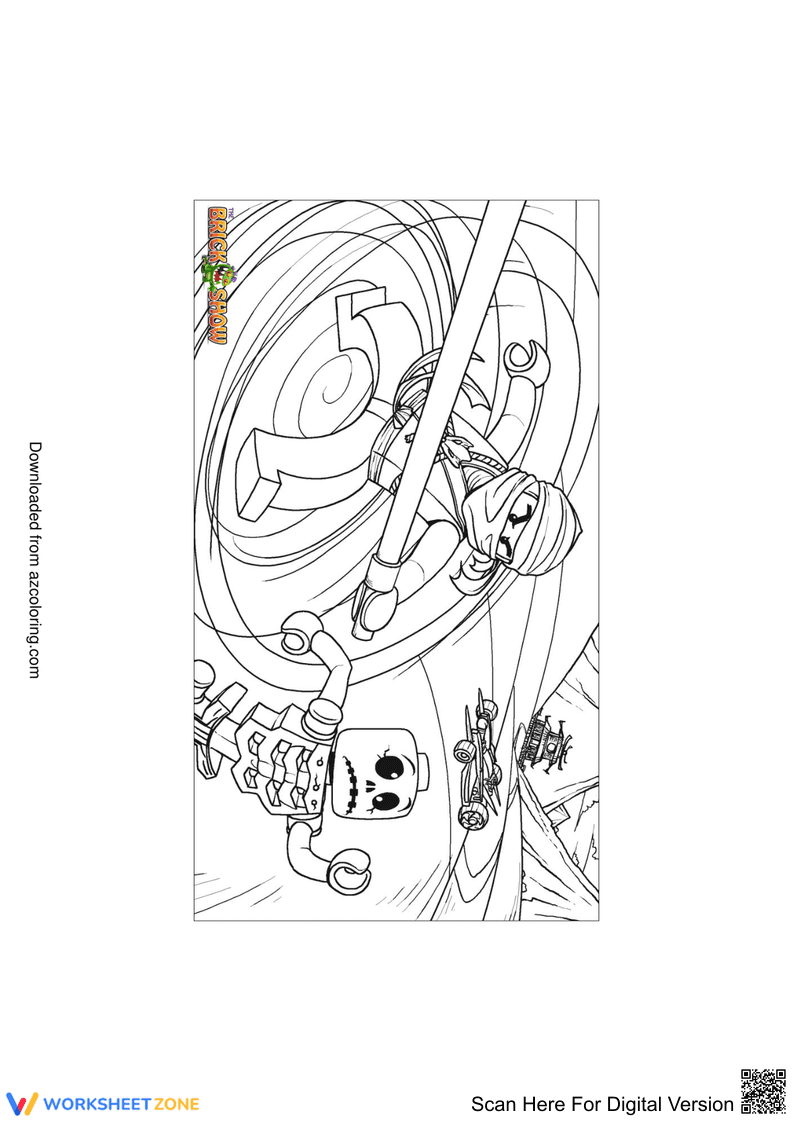 Ninja Lego-Themed Activity Worksheet - Page 1