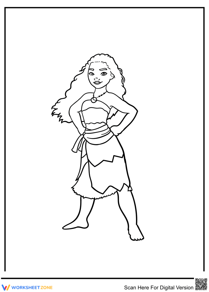 Powerful Moana-Themed Creative Worksheet - Page 1