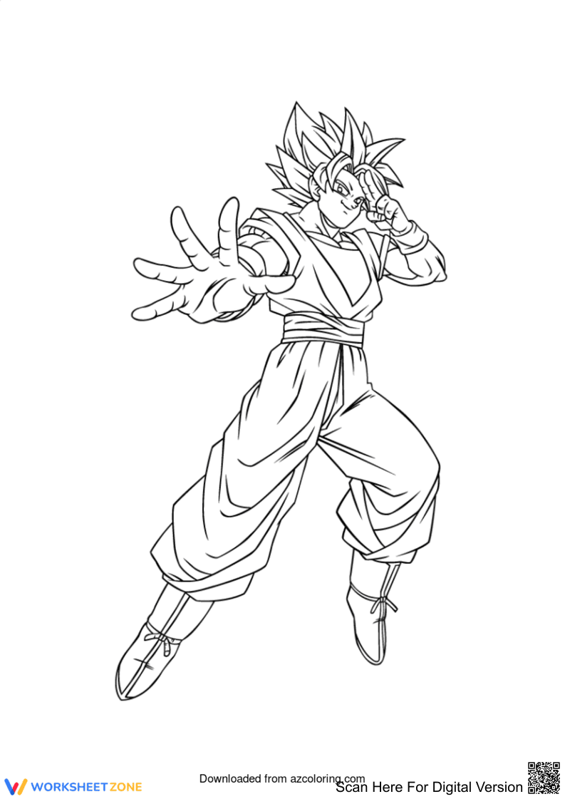 Super Cool Goku Worksheet - Page 1