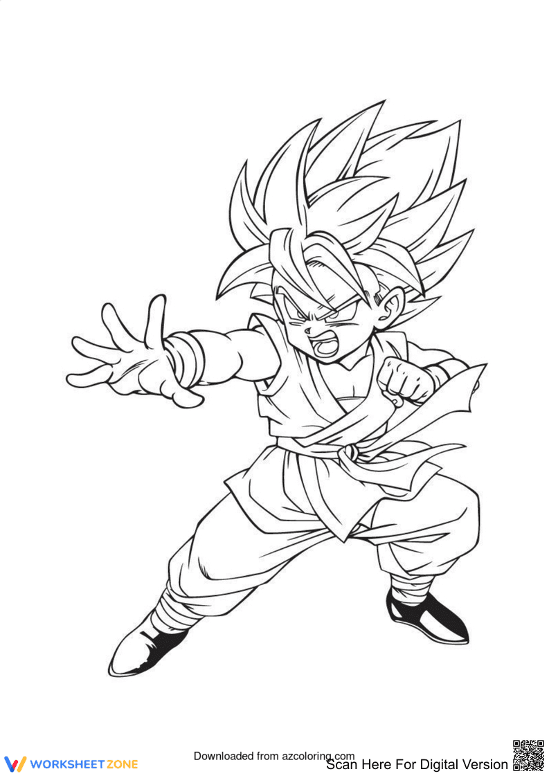 Power Up Learning with a Dragon Ball Z Worksheet! - Page 1