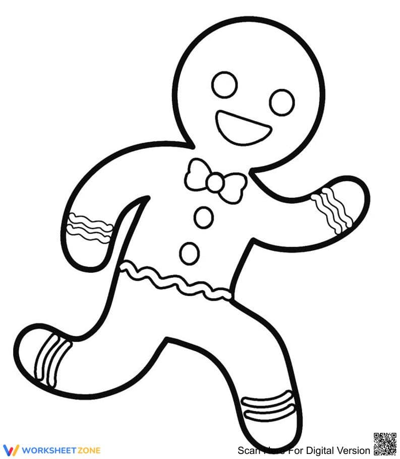 Gingerbread Man Worksheet Activity - Page 1