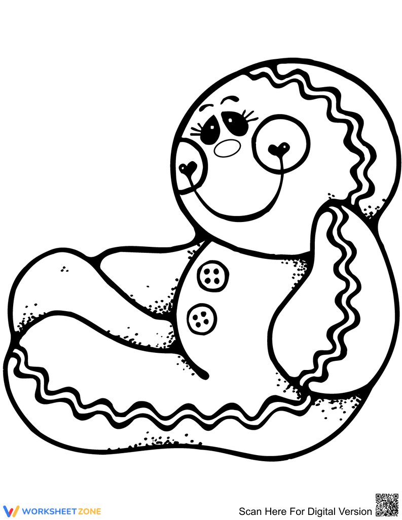 The Happy Gingerbread Man Worksheet - Page 1