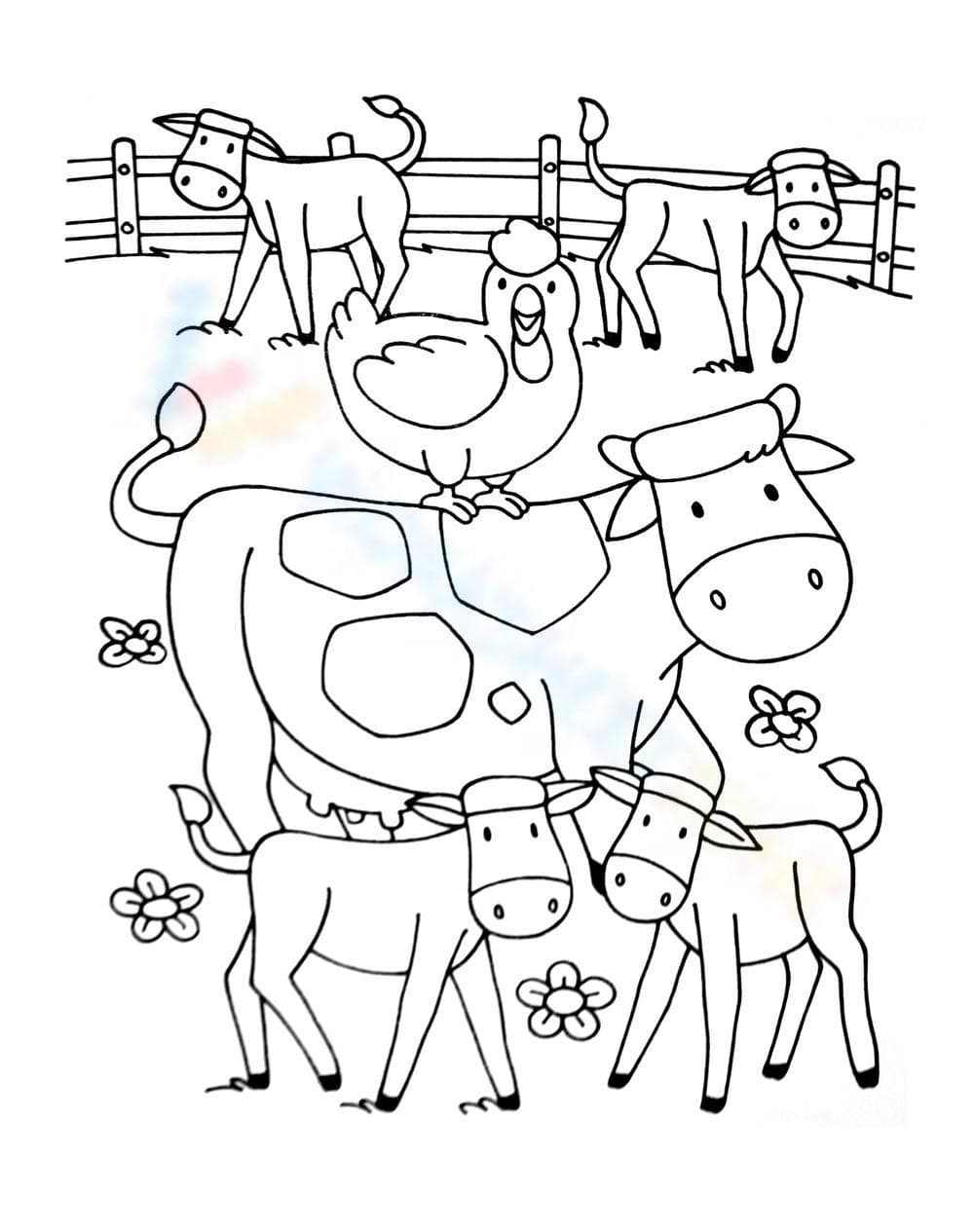 Happy animals in the farm - Page 1