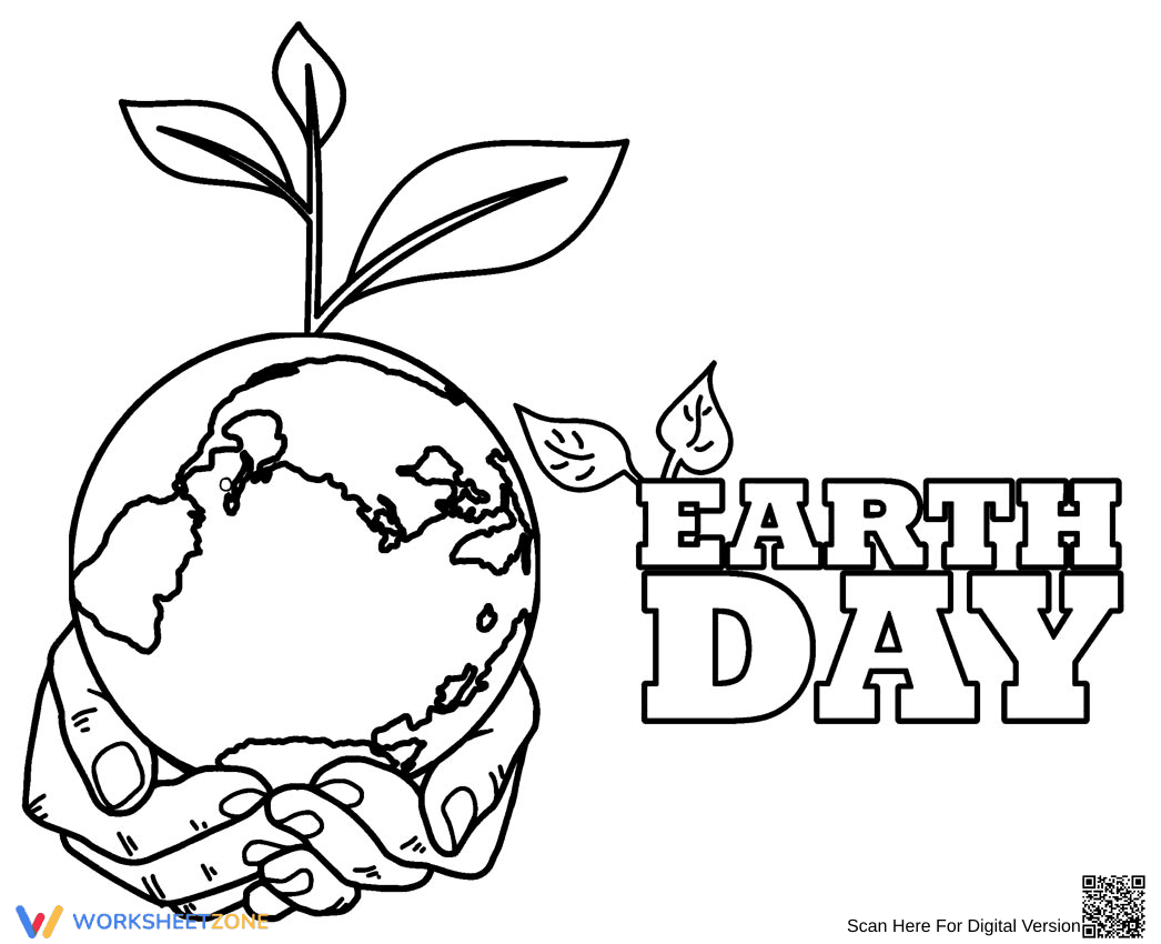 Earth Day Coloring Page | Essential K-5 Printable - Page 1