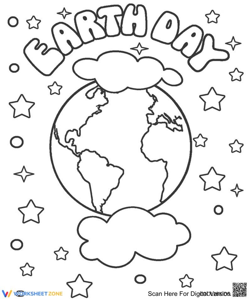 Earth Day Coloring Page | Essential Printable Worksheet - Page 1
