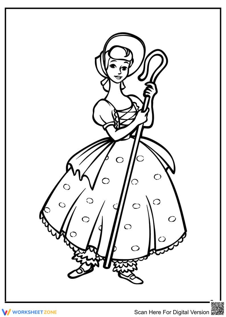 Toy Story Bo Peep Worksheet - Page 1