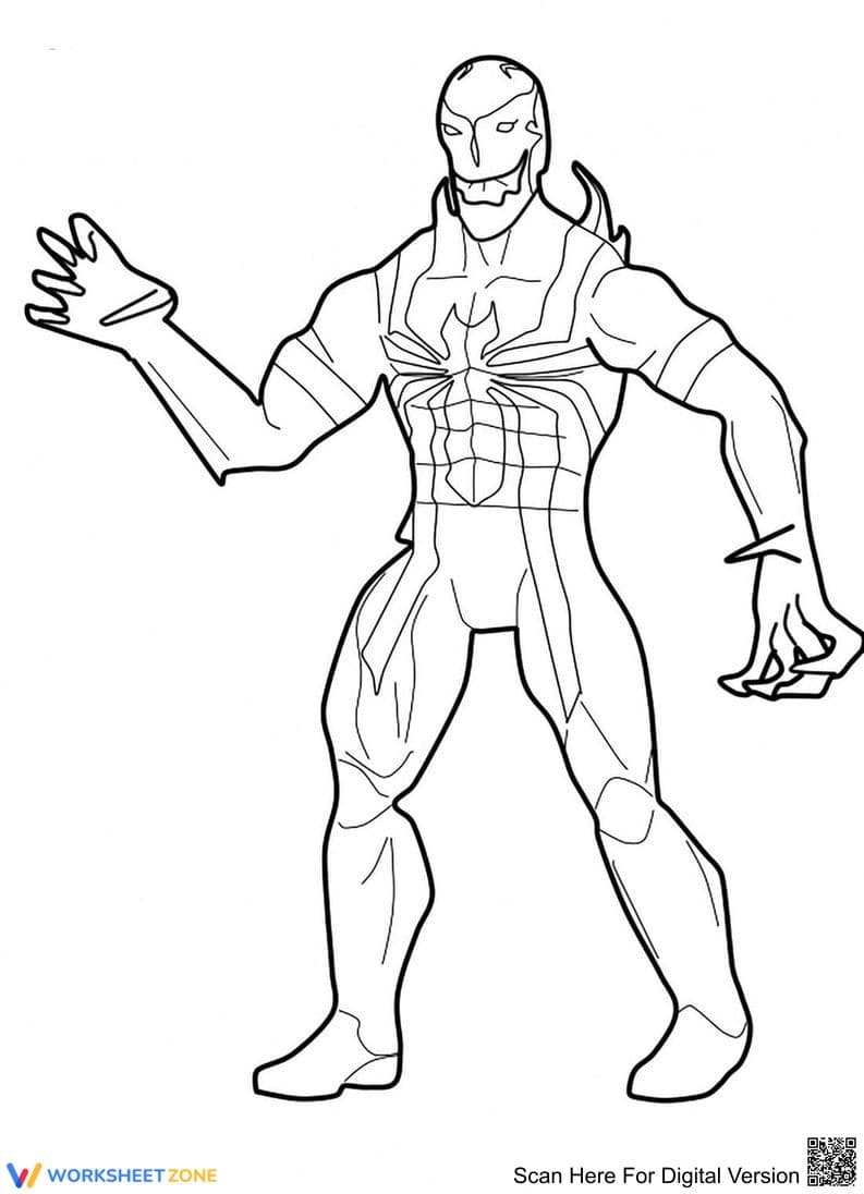 Venom A4 Character Worksheet - Page 1