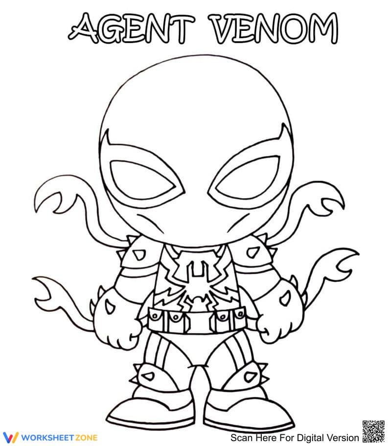 Strong Venom Illustration Worksheet - Page 1