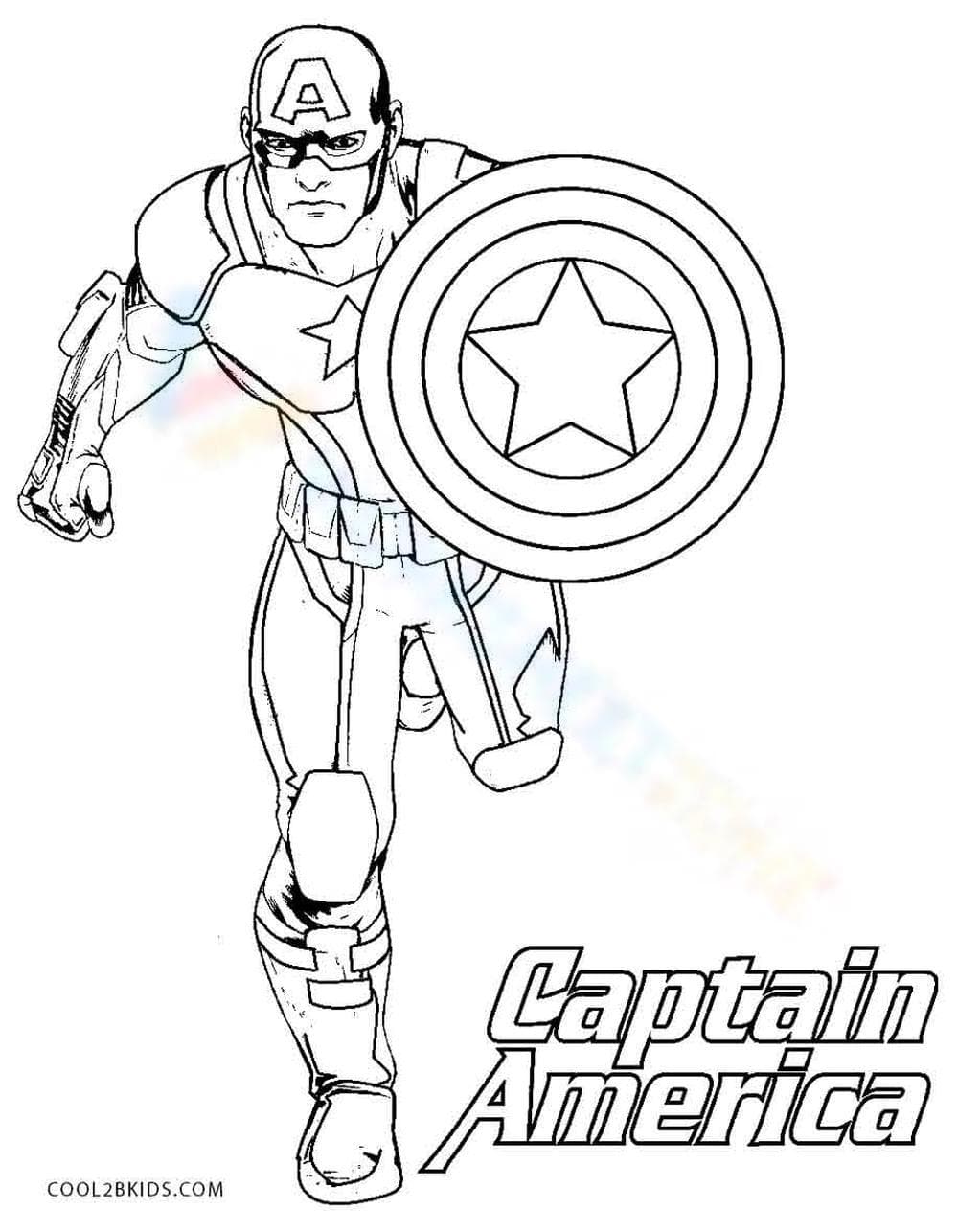 Captain America Strength Worksheet - Page 1