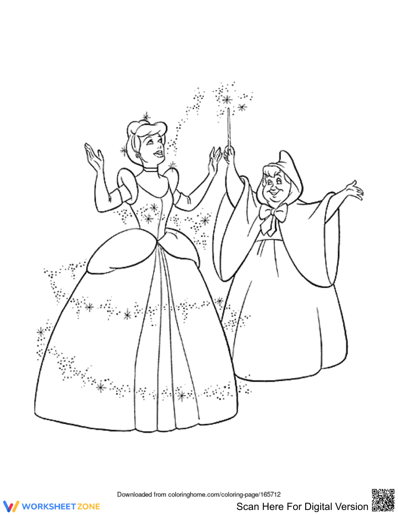 Cinderella & Fairy Godmothers Worksheet - Page 1