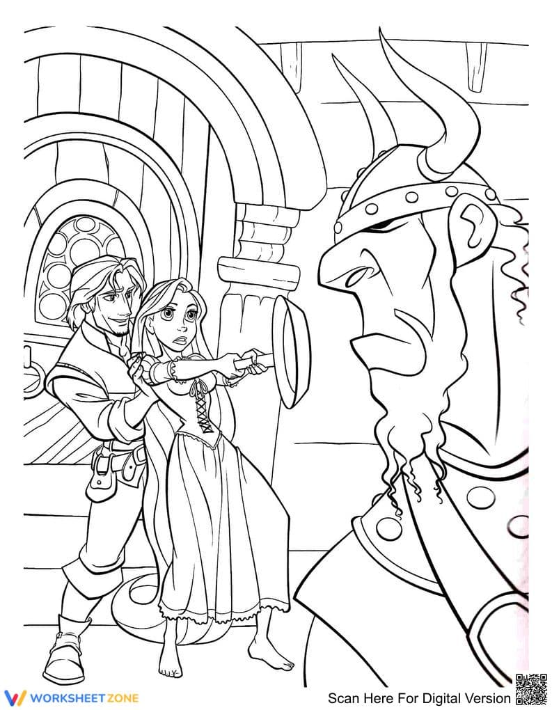 Brave Rapunzel Character Worksheet - Page 1
