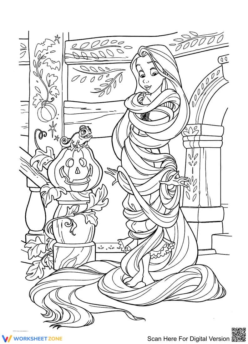 Rapunzel Character Design Worksheet - Page 1